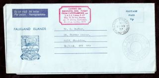 Falkland Islands 1977 First Flight Cover From Cape Pembroke Airfield Ws18151
