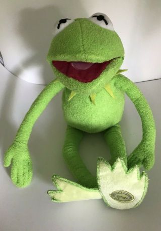 Kermit The Frog Plush Disney Store Authentic 18” Muppets Stuffed Plush Doll Toy