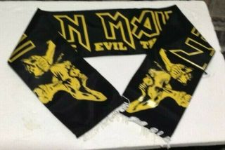 Iron Maiden Eddie 7th Son The Evil That Men Do Vintage 1980s Concert Scarf