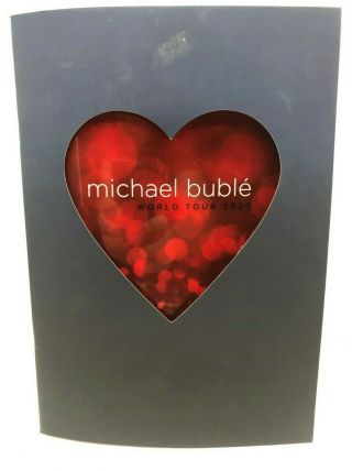 Michael Buble 2020 World Tour Souvenir Book - Rare - Post