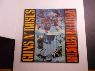 Guns N Roses Record Album Appetitie For Destruction Marble Colored Vinyl Disc