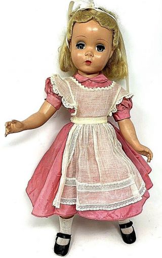 Vintage 1959 Madame Alexander Alice In Wonderland " Doll 17 " Rare Dress Tagged