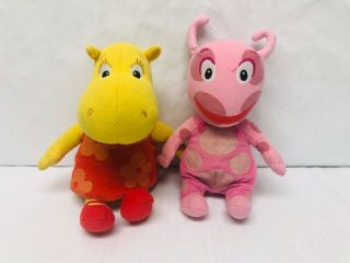 Backyardigans Uniqua & Tasha The Hippo Plush Stuffed Animal Character Toys Set