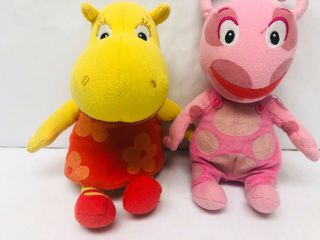 Backyardigans Uniqua & Tasha the Hippo Plush Stuffed Animal Character Toys Set 3