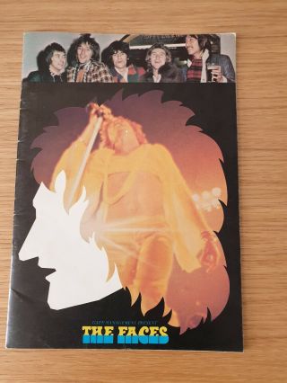 The Faces 1974 Rod Stewart Uk Tour Programme.