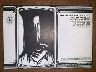 Family Dog Handbill/pc Fd - 138 - Opc - D “distortion” Steve Miller Band,  Muddy Waters