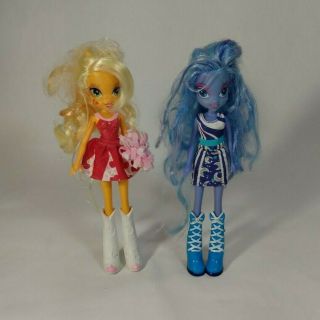 My Little Pony Equestria Girls Princess Luna & Applejack Dolls Hasbro 2012