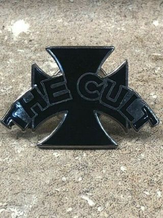 The Cult Enamel Pin Button Rare Promo Item Ian Astbury Billy Duffy