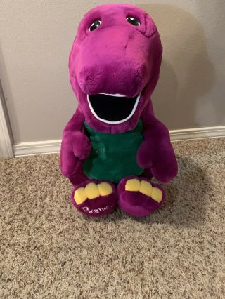 Vtg Barney The Dinosaur 1990s Lyons 26 " Soft Plush Large Huge Jumbo Stuffed Toy