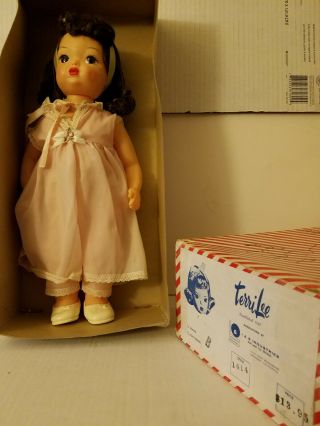 Vintage Terri Lee Doll With Box (night Gown) Rare Style 1414