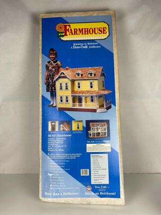 Vtg Dura Craft Wood Farm House Fh 505 Doll House Kit Complete 1993