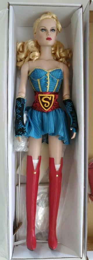Bombshell Supergirl Tonner Doll In The Box Mib Dc Stars Comic Superhero 16 "