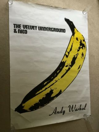 Mega Velvet Underground & Nico,  Andy Warhol Poster 54” X 40”