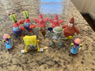 Sponge Bob Square Pants Squidward,  Patrick,  Action Model Toy Figures