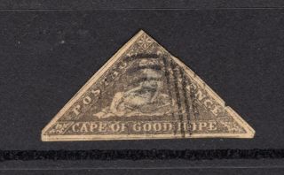 Cape Of Good Hope 1858 6p -,  Thin - Sc 5 Cats $300.  00