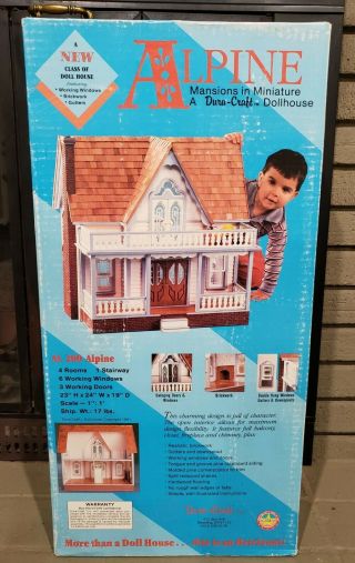 1991 Dura - Craft Wood Doll House Kit Alpine Mansions Miniature New/