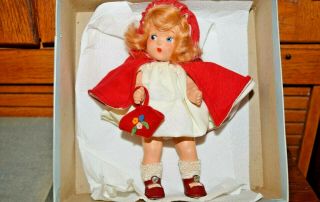 1946 Vintage Vogue Ginny Doll Toddles Composition Little Red Riding Hood,  Box