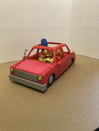 The Simpsons Talking Family Car - Playmates 2001 - Homer Marge Bart Lisa Maggie