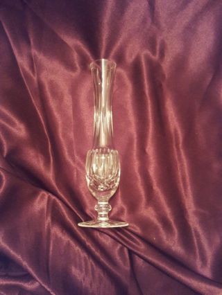 Waterford Bud Vase Vintage Crystal Footed 9.  5 Inch Flute Signed ?lismore Pattern