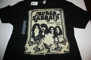 Vintage 1978 Black Sabbath World Tour T - Shirt Ozzy Osbourne Womens Xl Nwt