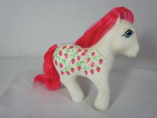 My Little Pony Sugarberry G1 Twice As Fancy Strawberries Vintage 1987 Hasbro Mlp