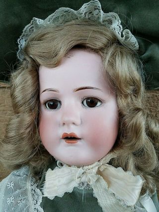 Antique German 28 " Max Handwerck Bebe Elite Bisque Head Doll/compo Body