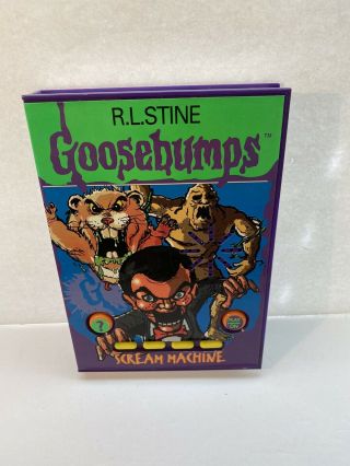Vintage 1996 R.  L.  Stine Goosebumps Scream Machine Talking Toy Book Great