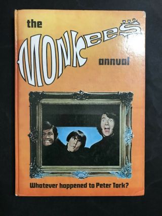 The Monkees Annual From 1968 Cover Is Faded On Top Half
