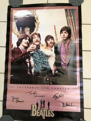 The Beatles Yesterday And Forever Posters 3 Different Kinds 1995 23” X 35” Vtg