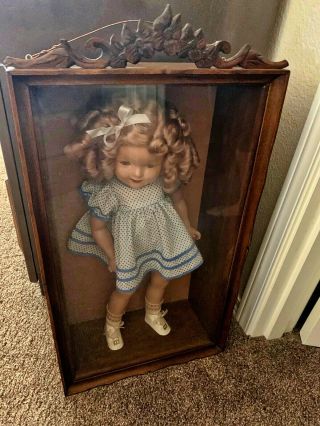 VINTAGE 1930s COMPOSITION 22 SHIRLEY TEMPLE DOLL DRESS AND HAIR 2