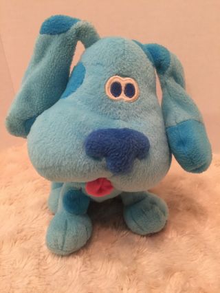Vintage Blues Clues Dog Viacom Blue 7” Plush Stuffed Puppy Toy 1998 Hg6