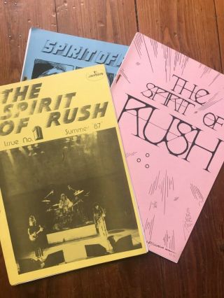 The Spirit Of Rush Fanzine: 1,  2,  3 (with Poster Insert).  Permanent Waves.