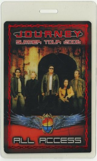 Journey w/ Def Leppard 2006 concert tour official Laminated Backstage Pass AA 2