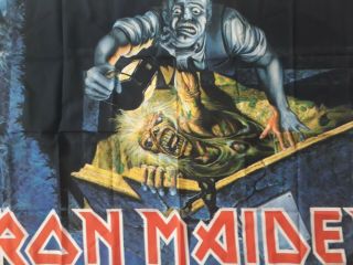 Iron Maiden Vintage 1980 ' s Textile Banner Flag 2