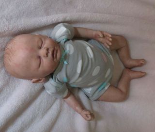 Reborn Baby Girl Sleeping Newborn Ooak Sam