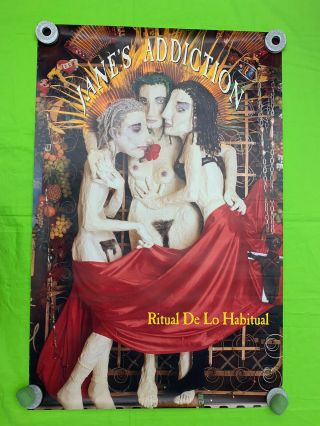 Janes Addiction Poster 1990 “ritual De Lo Habitual” 35x23 Vintage Poster