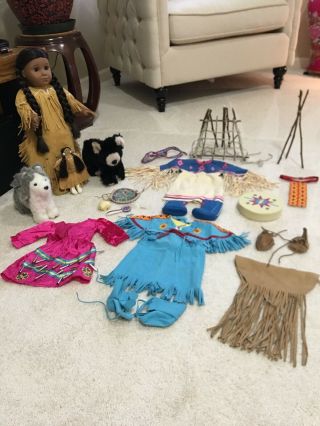 American Girl Doll Retired Kaya With Accessories (pleasant Company)