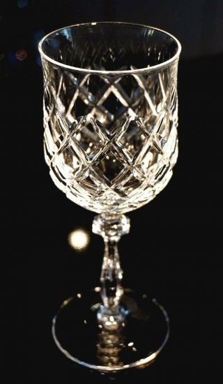 Czech Crystal White Wine Glass