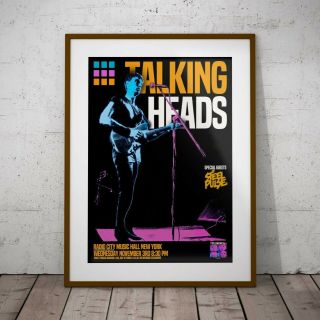 Talking Heads Concert Poster Framed Or 3 Print Option David Byrne Exclusive 2020