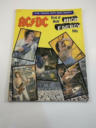 Ac/dc The Years W/ Bon Scott - Best Of Their High Energy Hits - Songbook