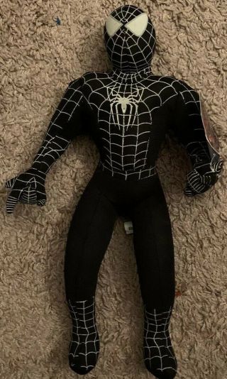 Spider - Man 3 Movie Venom Black Plush Figure Toy Factory 15” 2006