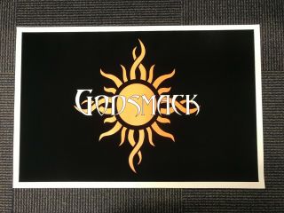Vintage Nos Blacklight Poster 2323 Godsmack Rock Music Sun Bright Vivid Trippy