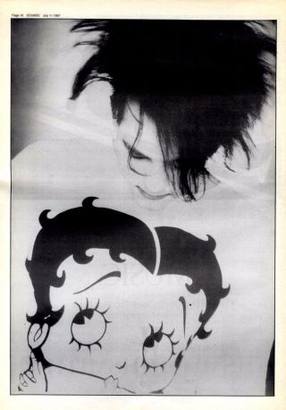 11/7/87pg16 15x10 " Poster,  Robert Smith The Cure