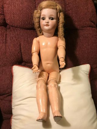Antique German Bisque Simon & Halbig Handwerck 24 " Child Doll