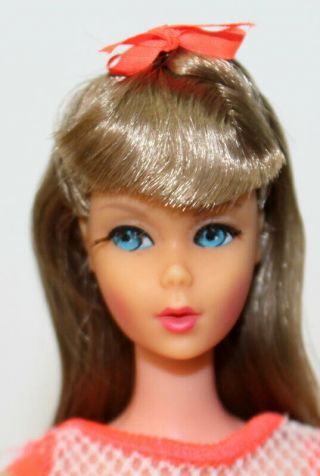 Vintage Mod Ash Blonde Twist ‘n Turn Barbie Doll 1966 Mattel Swimsuit