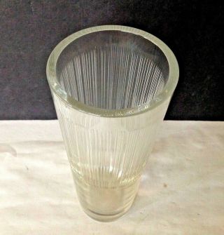 Vintage JG Durand Crystal Heavy 4.  5 LBS Glass France 10” Tall Vase Bottom Signed 2