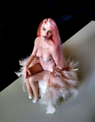 ARIANA Unique Mermaid Ooak doll Princess fairy miniature sculpture art doll 2