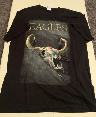 History Of The Eagles 2015 Concert Tour T - Shirt Size Adult L Black