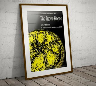 The Stone Roses 1985 Haçienda Concert Poster Three Print Option or Framed Poster 3