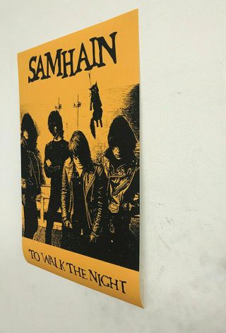 Samhain November Coming Fire Fan Art Poster " To Walk The Night " Danzig Misfits